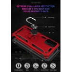 Wholesale Samsung Galaxy S20+ Plus (6.7in) Tech Armor Ring Grip Case with Metal Plate (Red)